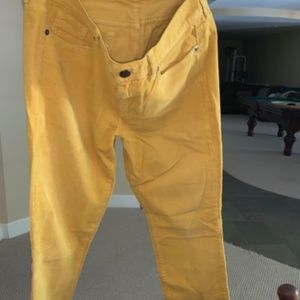 Yellow Corduroy Pants